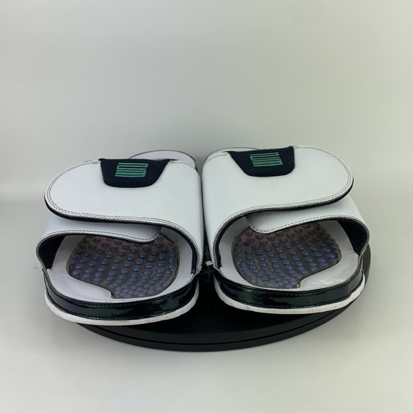 Nike Air Jordan Hydro XI Retro Slides 'Easter Emerald' AA1336-117 Men's Size 13 - Picture 2 of 14